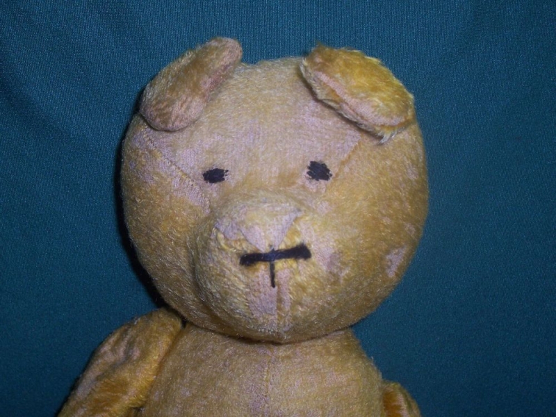 Gelber Teddybär vorher